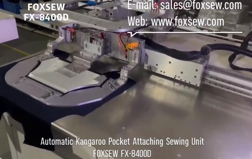 Automatic Kangaroo Pocket Attaching Sewing Machine