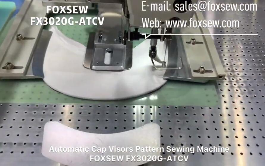 Automatic Caps Visor Pattern Sewing Machine