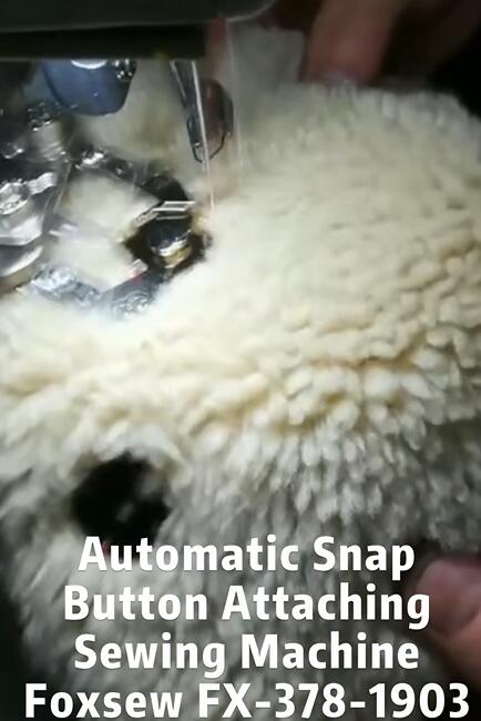 Automatic Snap Button Attaching Sewing Machine