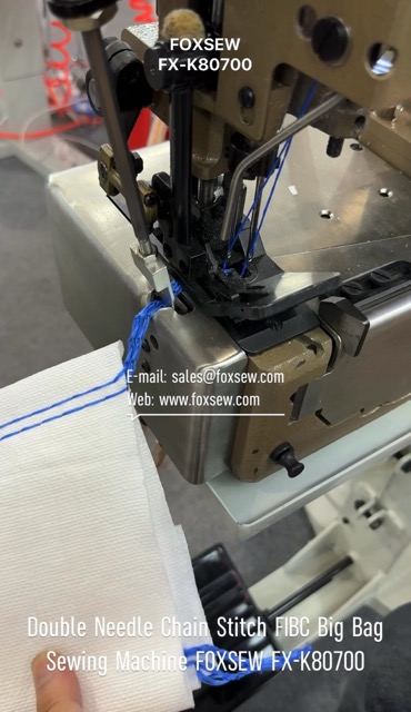 Double Needle Chain Stitch FIBC Big Bag Sewing Machine