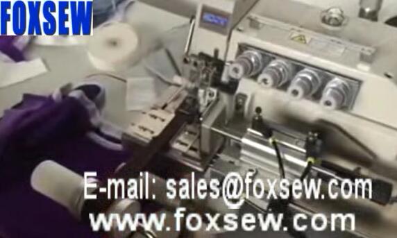 Automatic Small Bed Overlock Sewing Machine for Neck Rib Collar Attaching