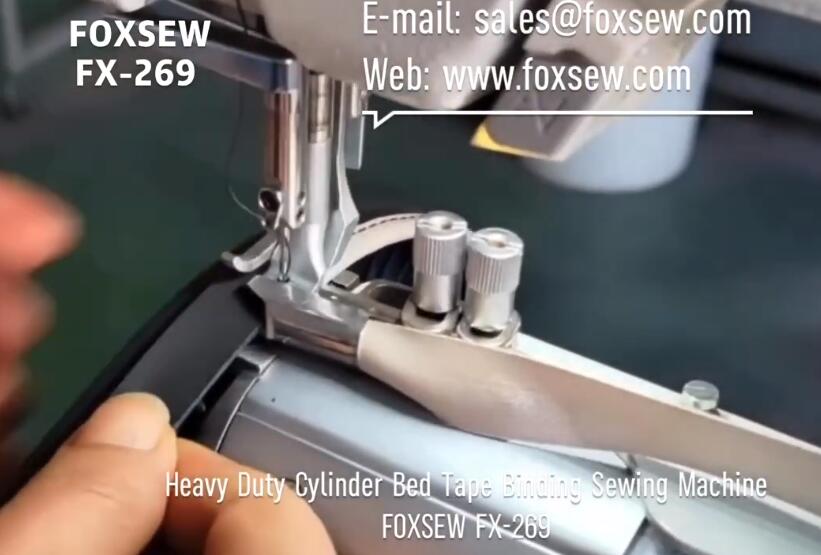 Heavy Duty Cylinder Bed Tape Binding Sewing Machine
