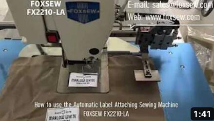 How to use Automatic Label Attaching Sewing Machine