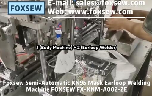 Semi-Automatic KN95 Mask Earloop Welding Machine