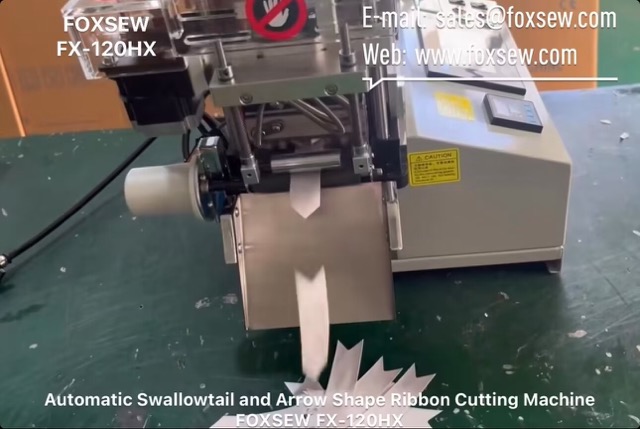 Automatic Swallowtail and Arrow Shape Ribbon Cutting Machine