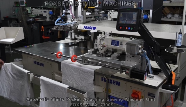 Fully Automatic Shirts Pocket Setter Sewing Unit