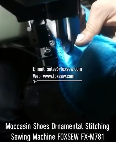 Moccasin Shoes Ornamental Stitching Machine