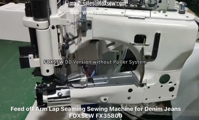Feed Off Arm Lap Seaming Sewing Machine for Denim Jeans FOXSEW FX35800