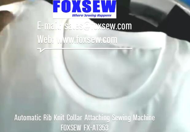 Automatic Round Collar Attaching Sewing Unit
