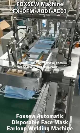 Automatic Flat Face Mask Earloop Welding Machine