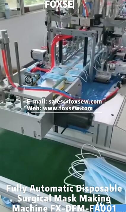 Fully Automatic 3ply Disposable Face Mask Making Machine 