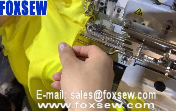 Neck Rib Collar Attaching Overlock Sewing Machine