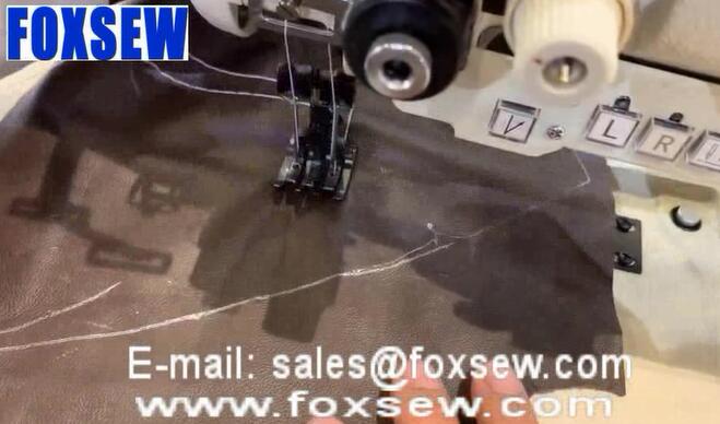 Two Needle Walking Foot Sewing Machine with Split Needle Bar