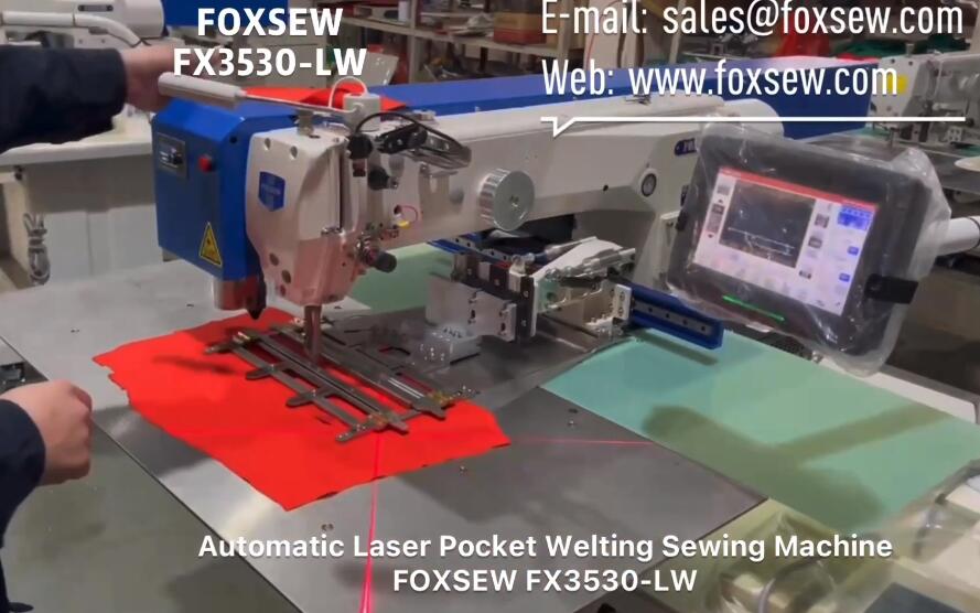 Automatic Laser Cutting Pocket Welting Sewing Machine