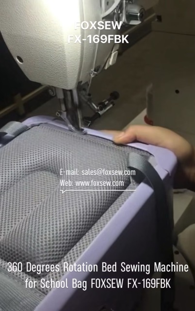 360 Degrees Rotation Bed Sewing Machine for School Bags