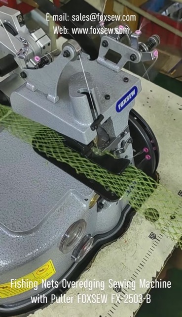 Fishing Nets Overedging Sewing Machine with Puller