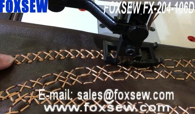 Double Needle Heavy Duty Thick Thread Leather Sofa and Auto Upholstery Ornamental Decorative Stitching Machine