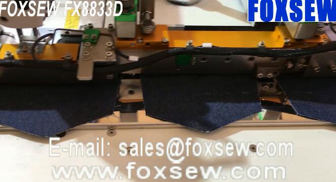 Automatic Jeans Pocket Hemming Sewing Machine