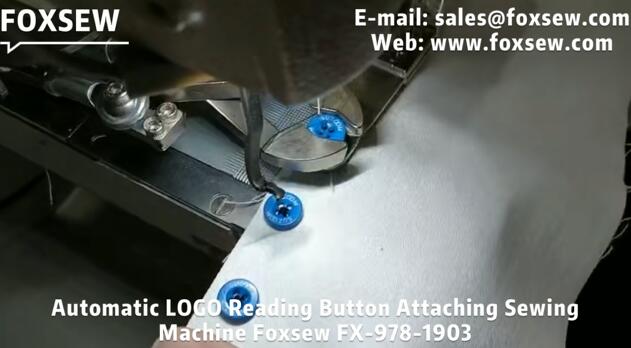 Automatic Logo Reader Button Sewing Machine