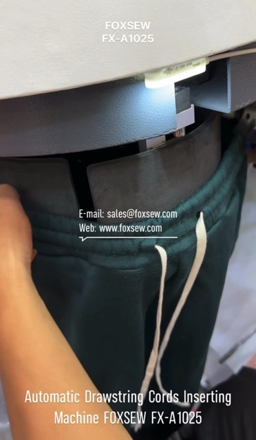 Automatic Drawstring Cords Inserting Machine