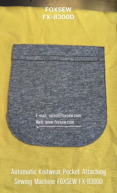 Automatic Knitwear Pocket Attaching Sewing Machine
