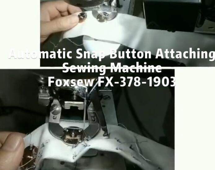 Automatic Feeding Snap Button Attaching Sewing Machine