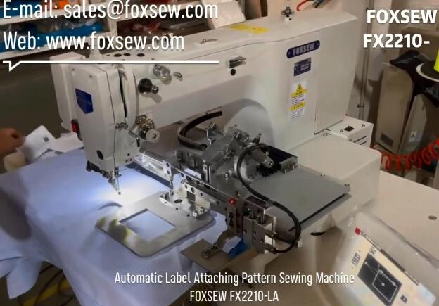 Automatic Label Attaching Pattern Sewing Machine