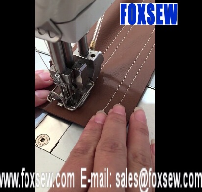 Double Needle Walking Foot Leather Sewing Machine 