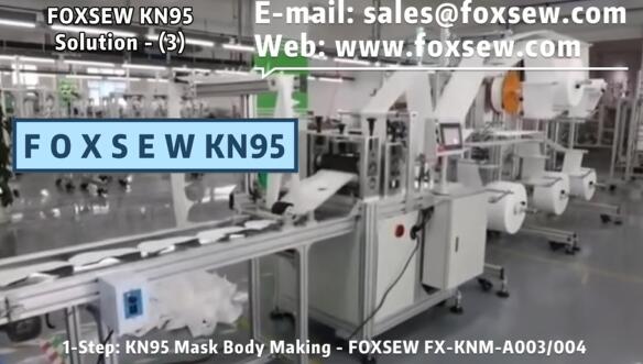 KN95 Solution-3: Blank Body Making + Edge Sealing + Earloop Welding