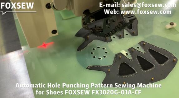Automatic Shoes Upper Hole Punching Pattern Sewing Machine