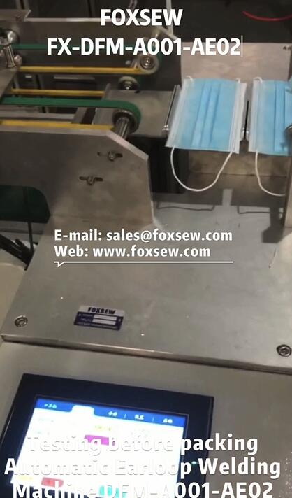 Testing Before Shipment of Automatic Earloop Machine