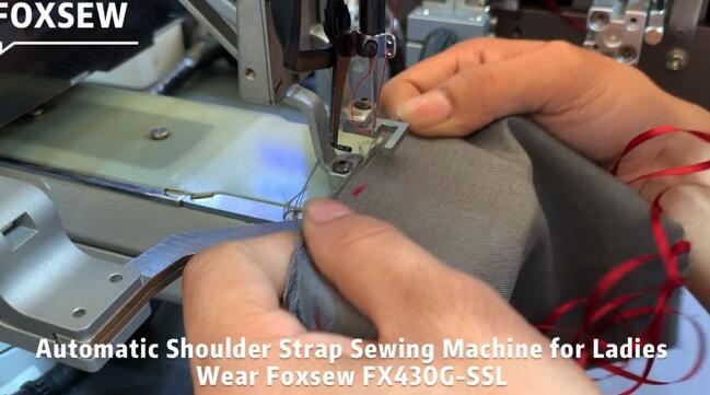 Automatic Shoulder Strap Sewing Machine for Ladies Wear