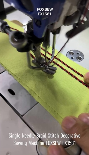 Single Needle Braid Stitch Decorative Sewing Machine