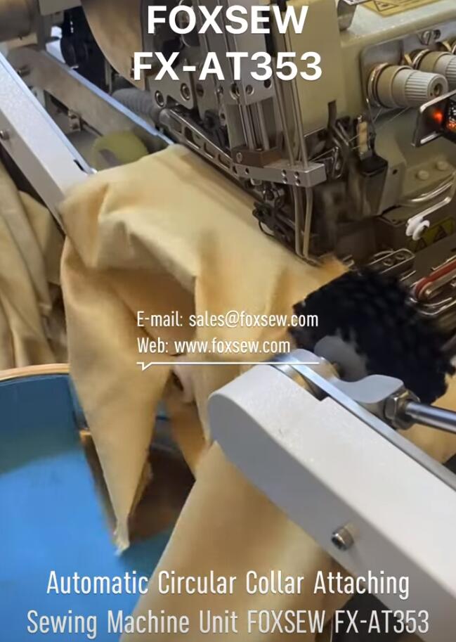 Automatic Circular Collar Attaching Sewing Machine Unit