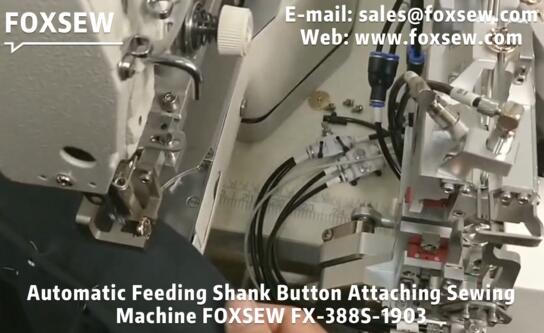 Automatic Feeding Shank Button Attaching Sewing Machine