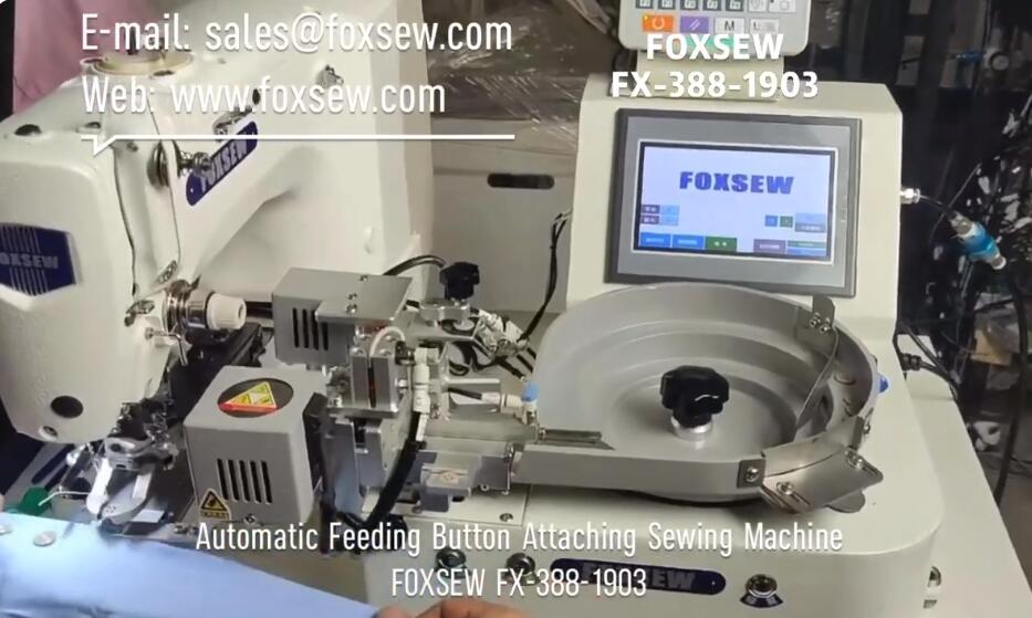 Automatic Feeding Button Attaching Sewing Machine