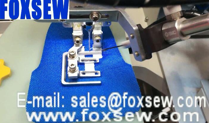 Automatic Sports Shoes Tongue Belt Loop Attaching Sewing Machine