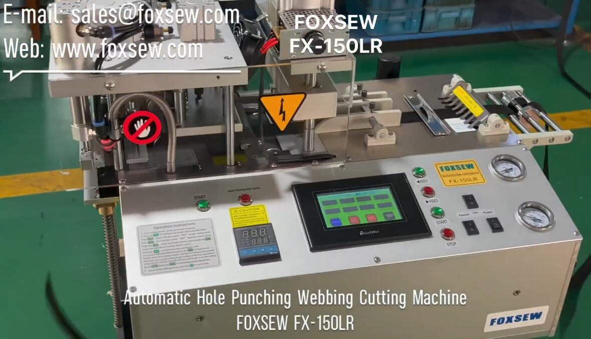 Automatic Hole Punching Webbing Cutting Machine