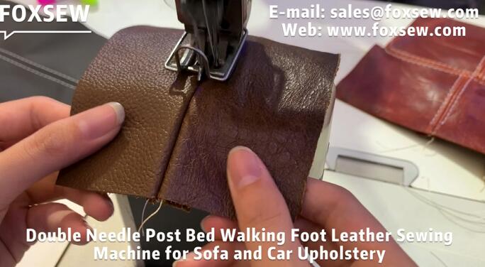 Two Needle Postbed Walking Foot Leather Sewing Machine for Sofa and Auto Upholstery