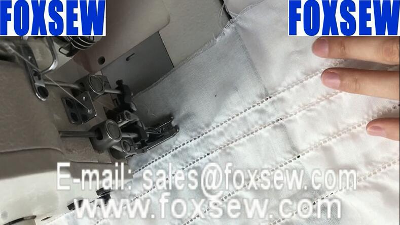 Double Needle Hemstitch Picoting Sewing Machine with Puller