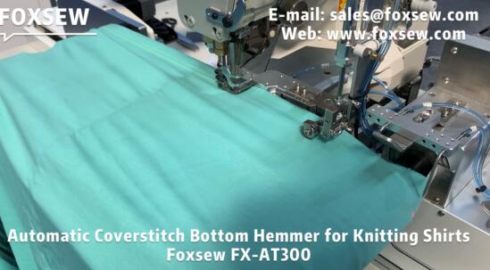 Automatic Coverstitch Bottom Hemmer for Knitting Sports Shirts
