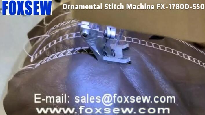 Post Bed Ornamental Stitch Sewing Machine for Auto-Upholstery