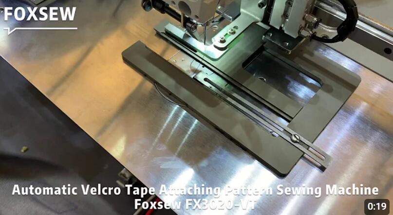 Automatic Velcro Attaching Pattern Sewing Machine