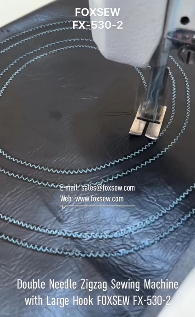 Double Needle Zigzag Sewing Machine with Large Hook