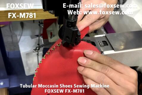 Tubular Moccasin Shoes Sewing Machine