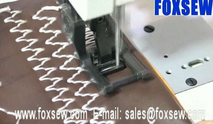 Top and Bottom Feed Multi Points Thick Thread Zigzag Sewing Machine for Decorative Stitching 
