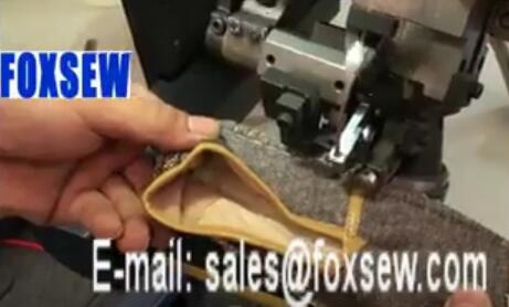 Shoes Side Ornamental Stitching Machine with Decorative Moccasins