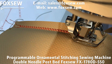 Programmable Postbed Leather Ornamental Stitching Sewing Machine