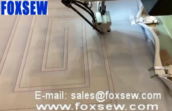 2-Needle Rotation Head Automatic CNC Pattern Sewing Machine with Split Needle Bar
