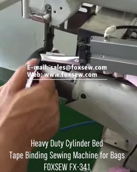 Heavy Duty Cylinder Bed Tape Binding Sewing Machine for Bags